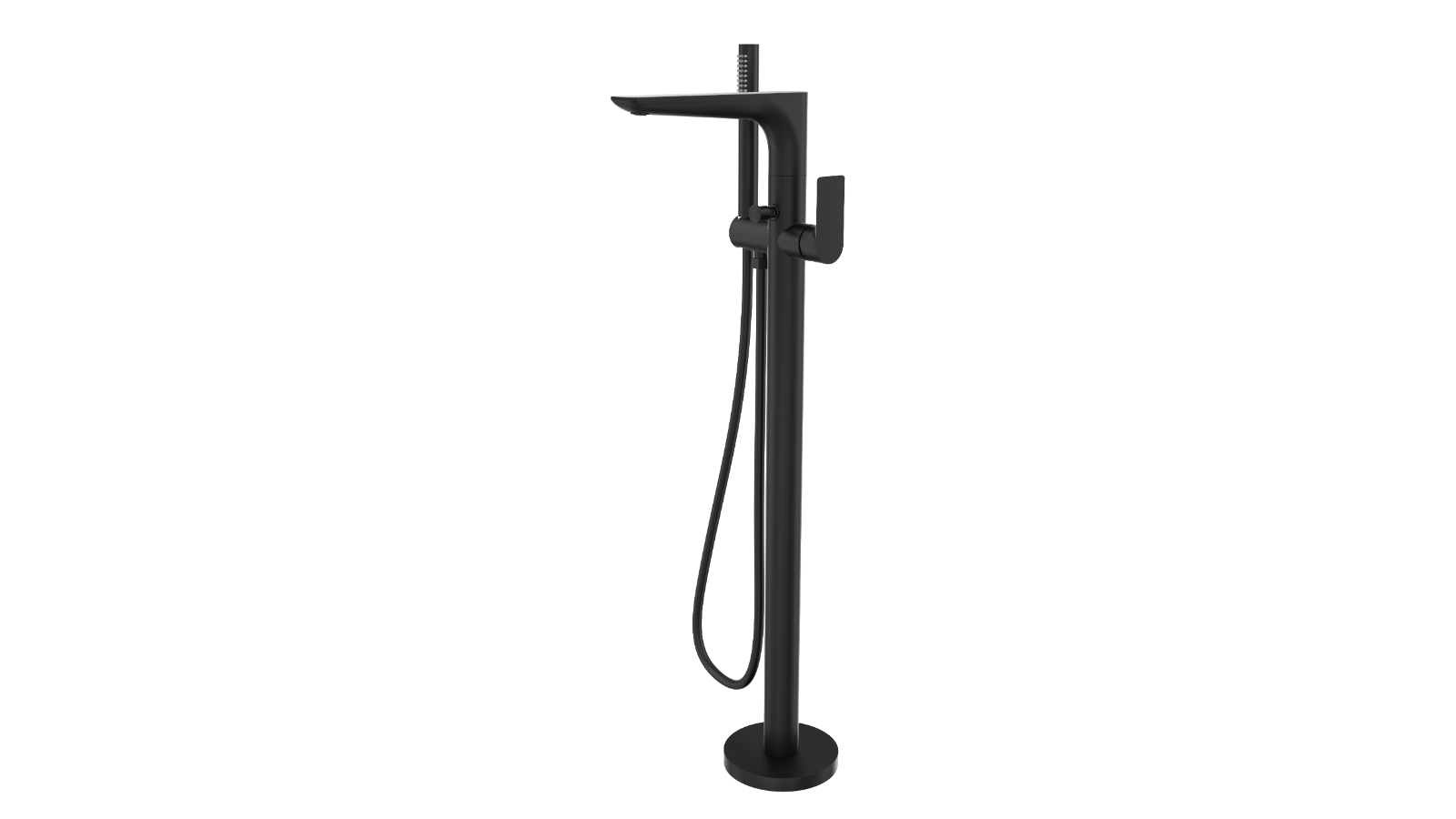Linsol Kyah Free Standing Bath Mixer with Hand Shower - Matte Black