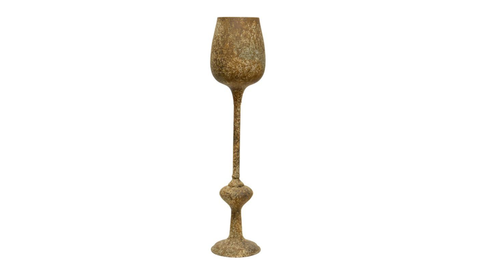 Willow and Silk Aged Rust Vintage Style Decorative Goblet - 55cm