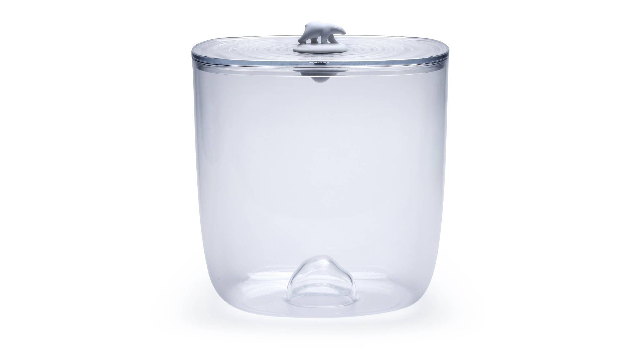 Qualy Polar Bear Ocean 3.5 Litre Container - Clear/White