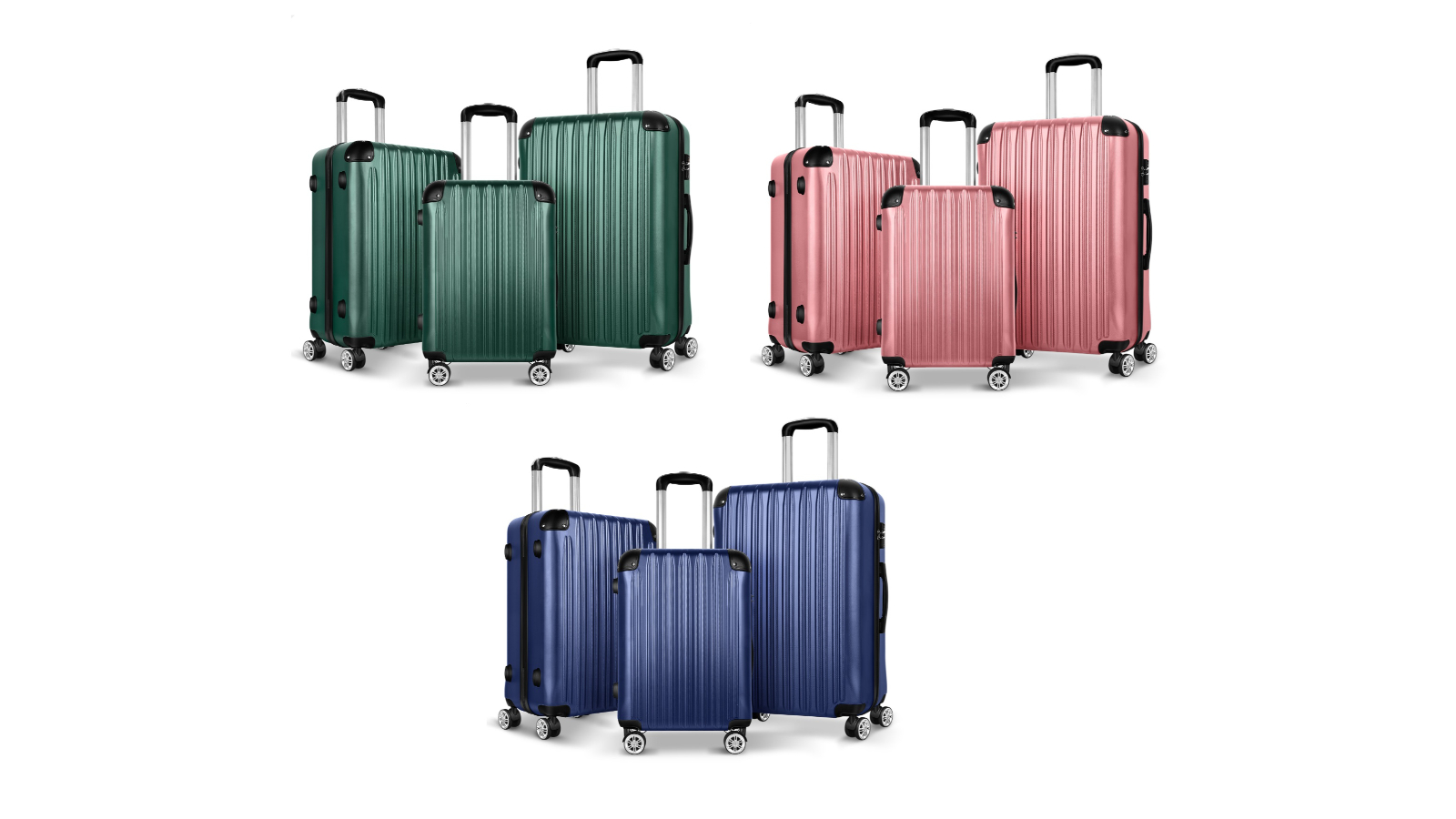 ALFORDSON 3 Piece Luggage Suitcase Set
