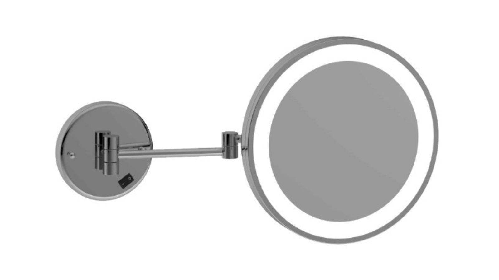 Thermogroup Ablaze 3x Magnification Mirror with Light Plug - Chrome