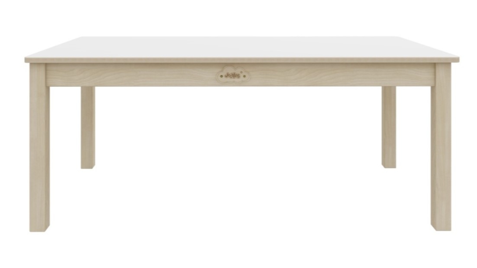 Jooyes Kids Birch and White Rectangular Table - 54cm