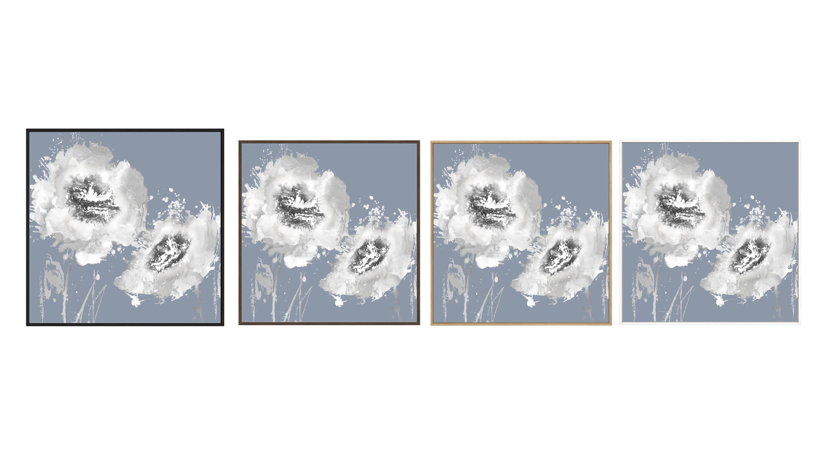 La Grolla Flower Burst on Grey II Gallery Wall Art