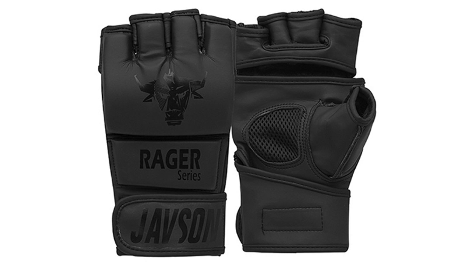 Javson MMA Black Grappling Training Gloves - Large/Extra Large