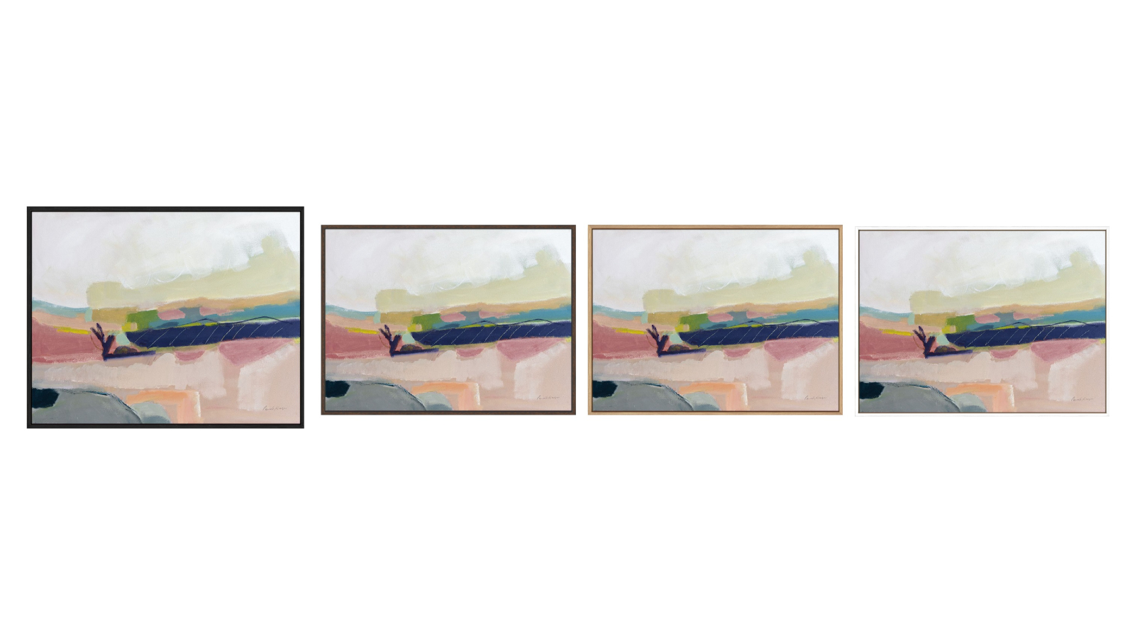 La Grolla Fortunate Isles Pink Blue Gallery Wall Art