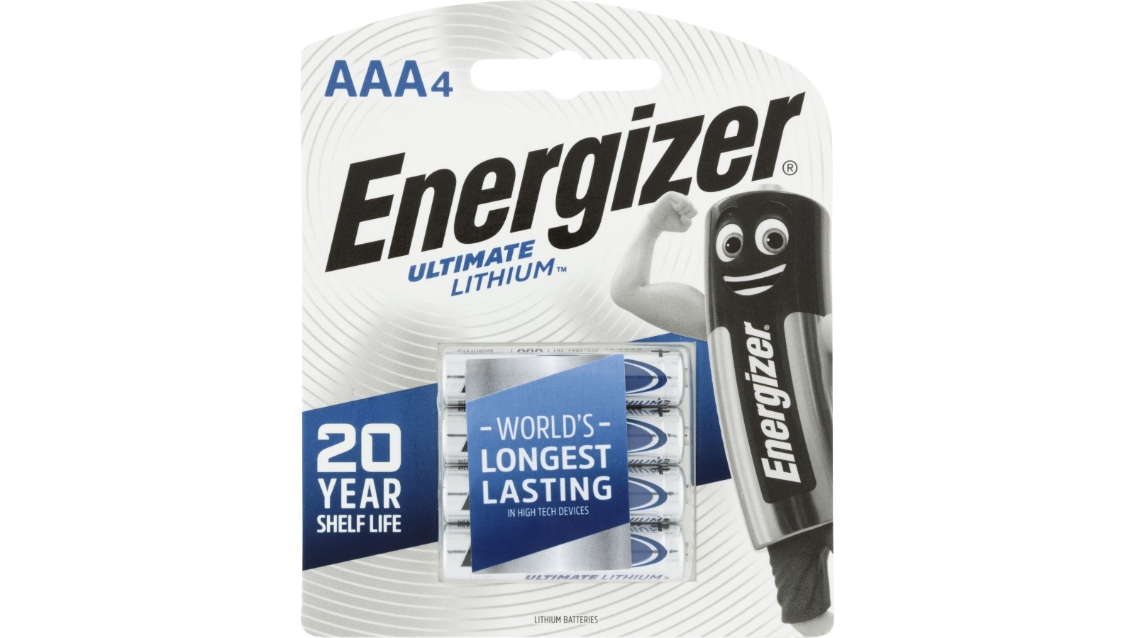 Energizer AAA Ultimate Lithium Battery - 4-Pack 