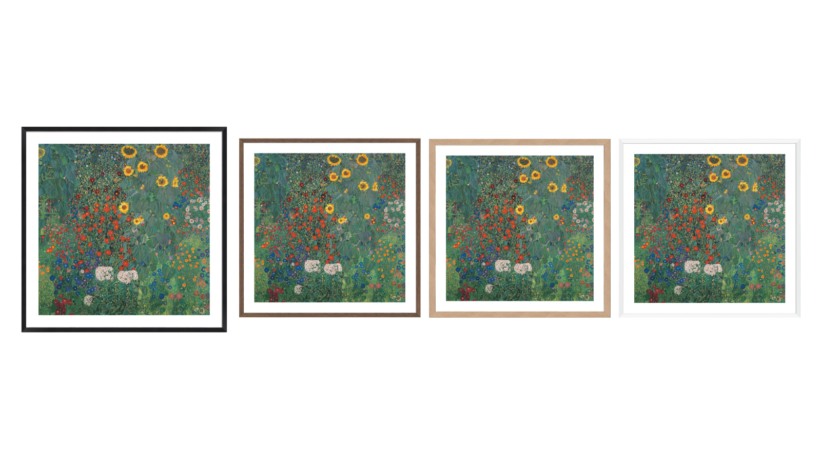 La Grolla Garden with Flowers Frame Wall Art