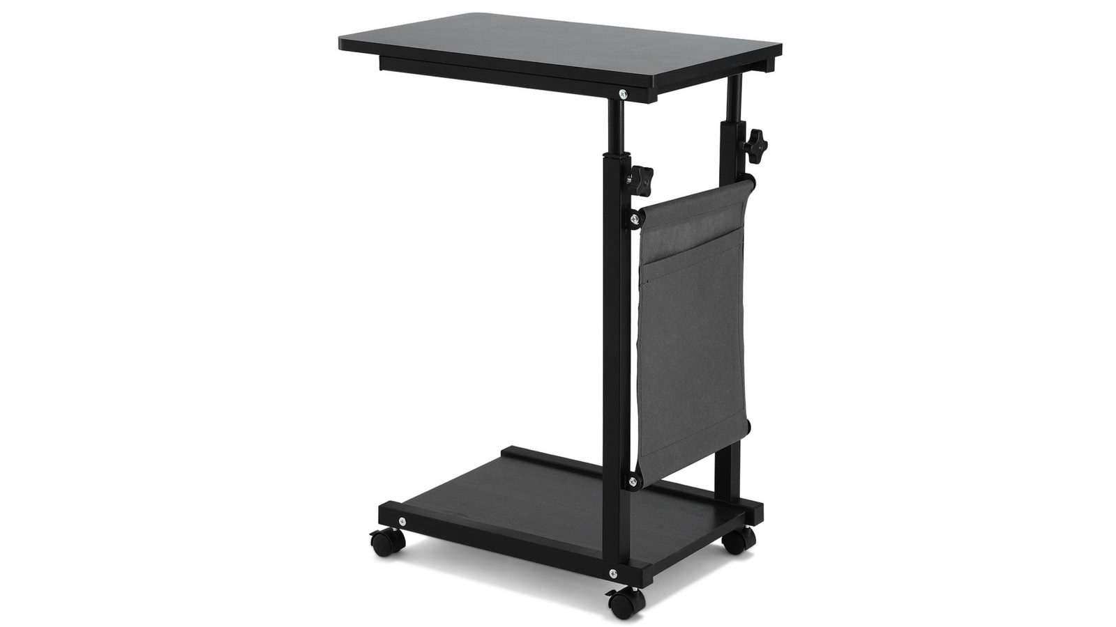 Artiss 48cm Laptop Desk Height Adjustable Mobile Workstation Computer Desks - Black