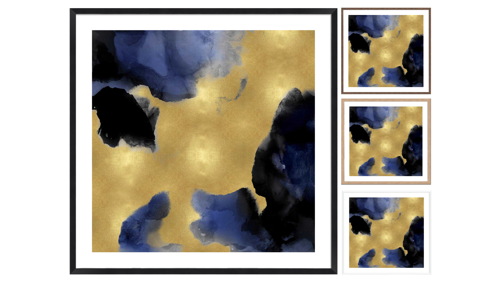 La Grolla Midnight Gold II Frame Wall Art