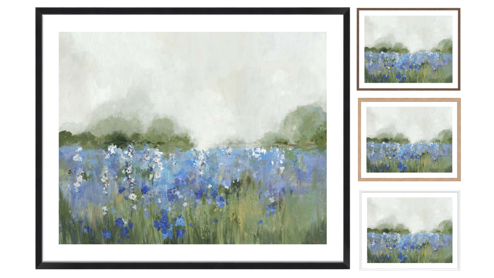 La Grolla Meadow Bluebells Field Frame Wall Art