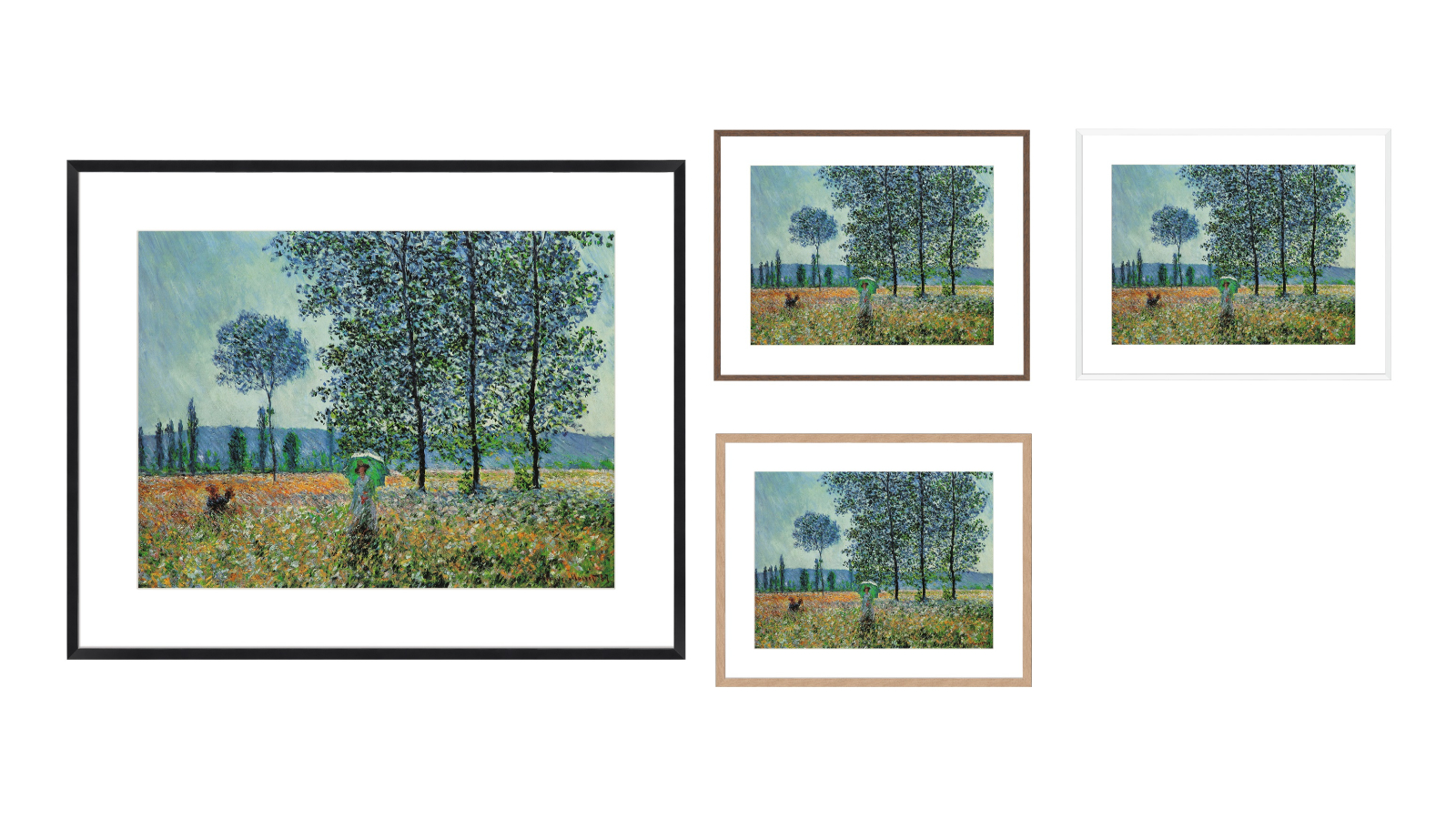 La Grolla Monet in The Fields Frame Wall Art