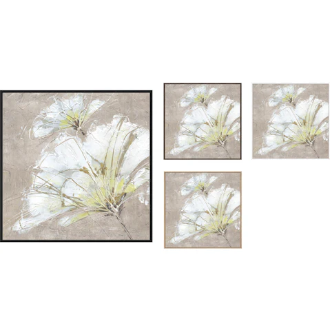 La Grolla White Flowers III Gallery Wall Art