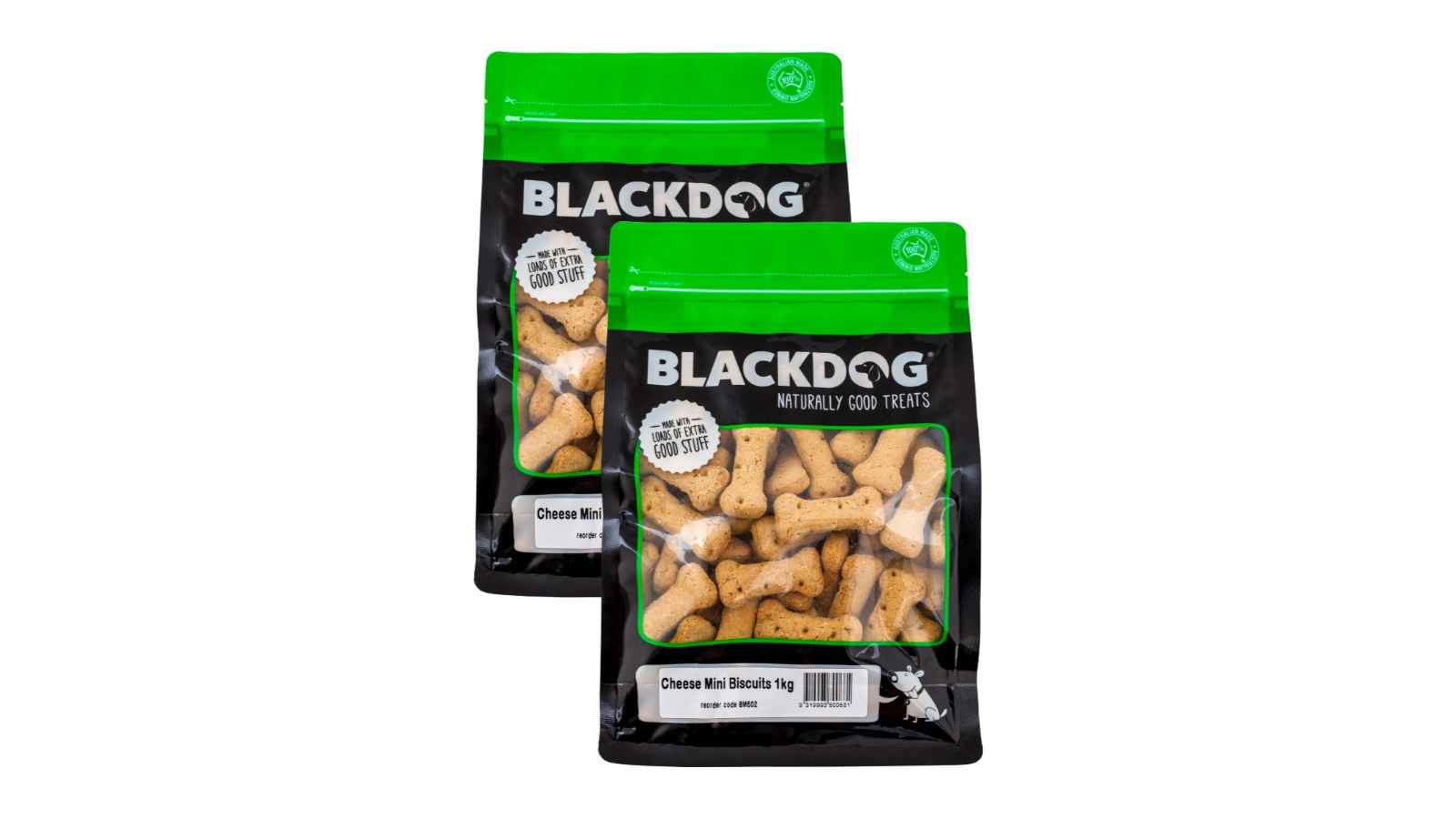 Blackdog 2 Piece Cheese Mini Biscuit - 1kg
