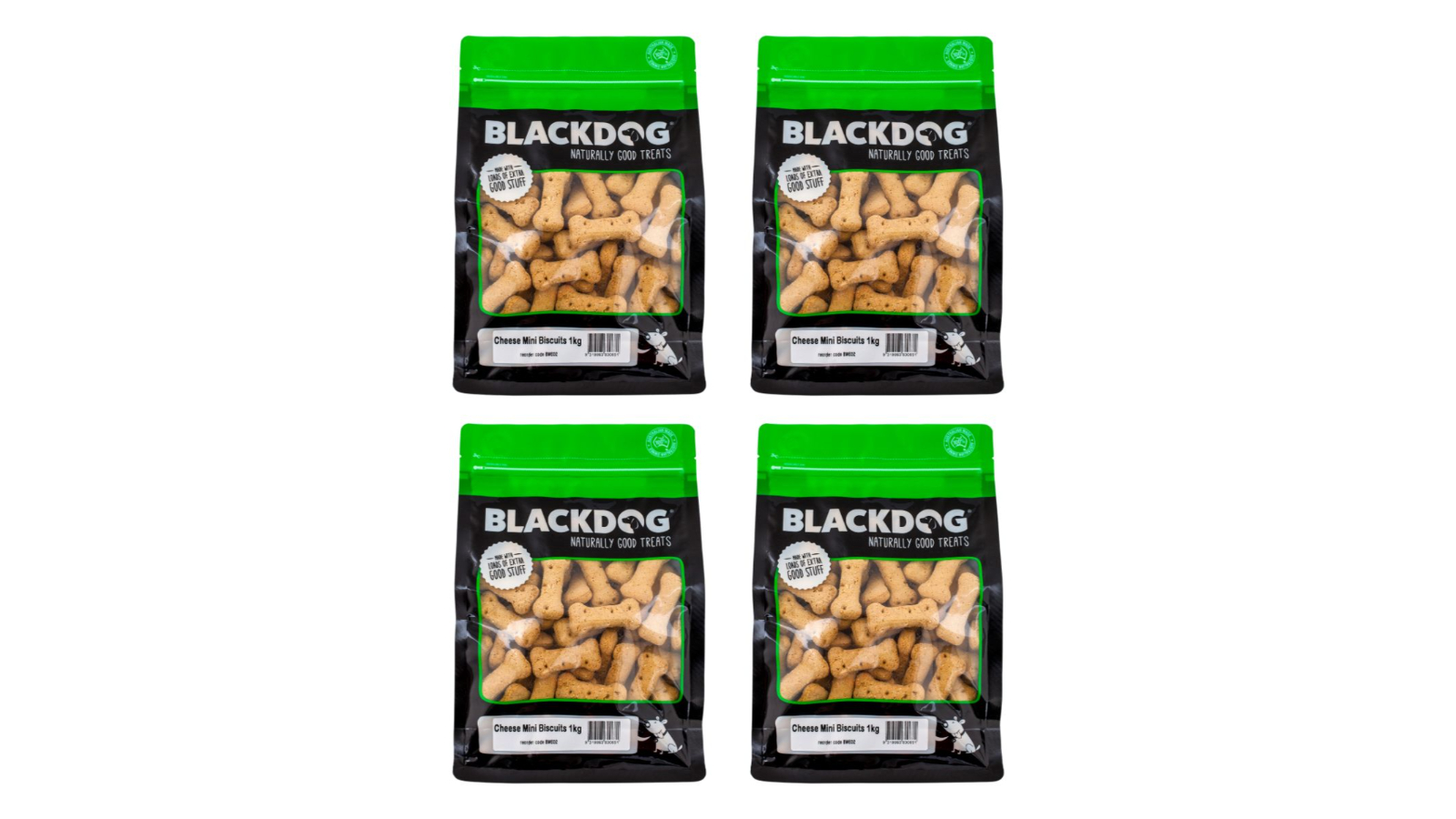 Blackdog 4 Piece Cheese Mini Biscuit - 1kg