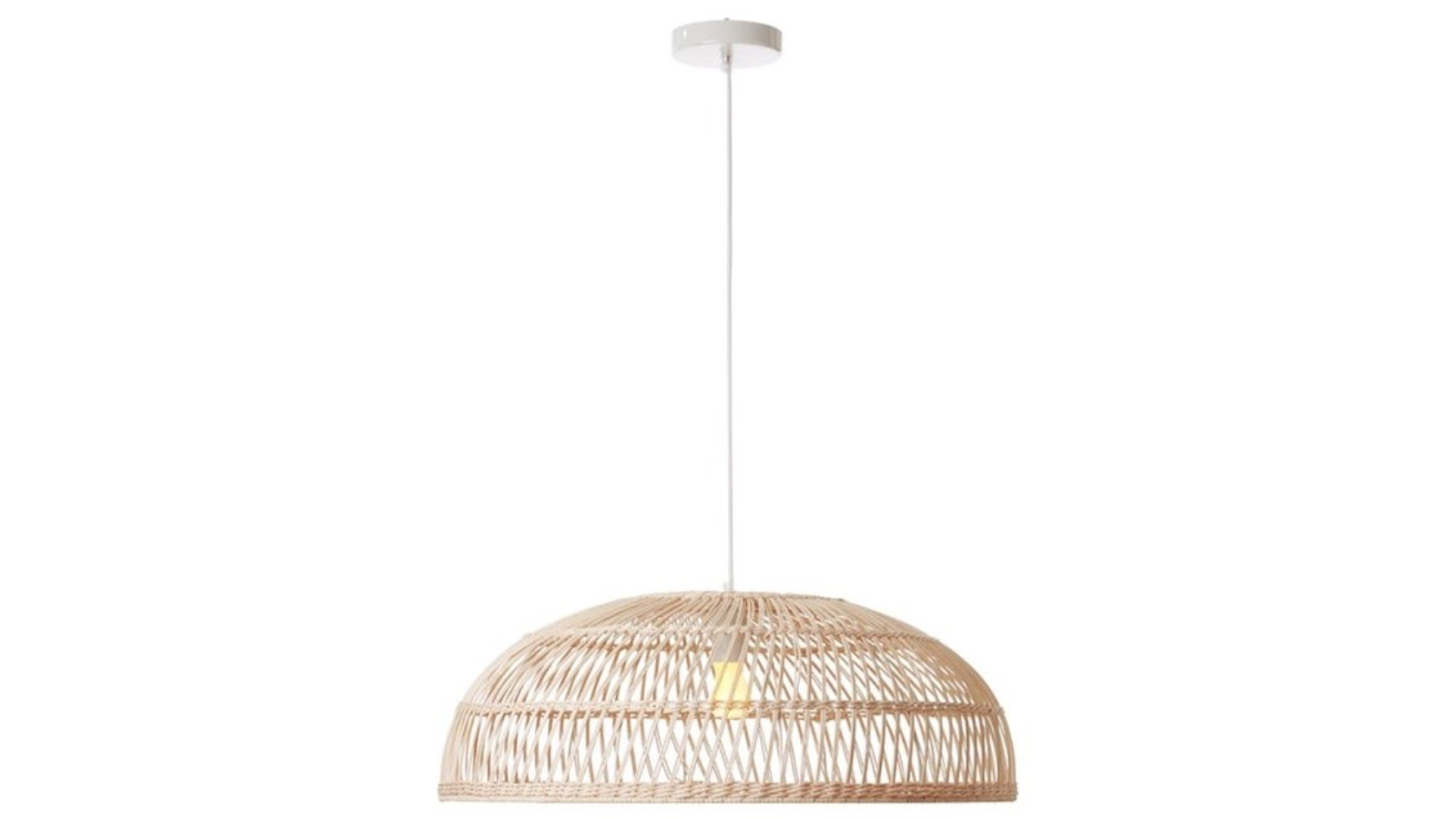 Luminea Lacono Rattan Modern Elegant Pendant Light - Large