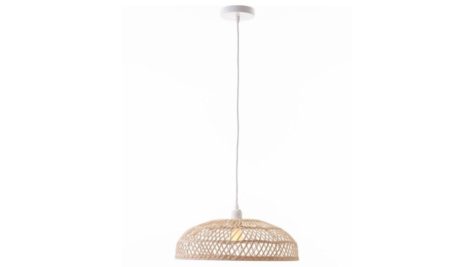 Luminea Lacono Rattan Modern Elegant Pendant Light - Small