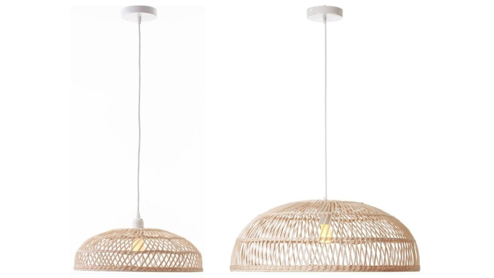 Luminea Lacono Rattan Modern Elegant Pendant Light
