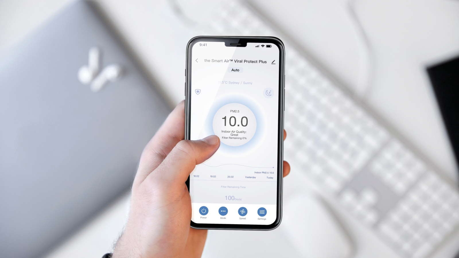 Breville the SmartAir Viral Protect Plus Air Purifier Harvey Norman