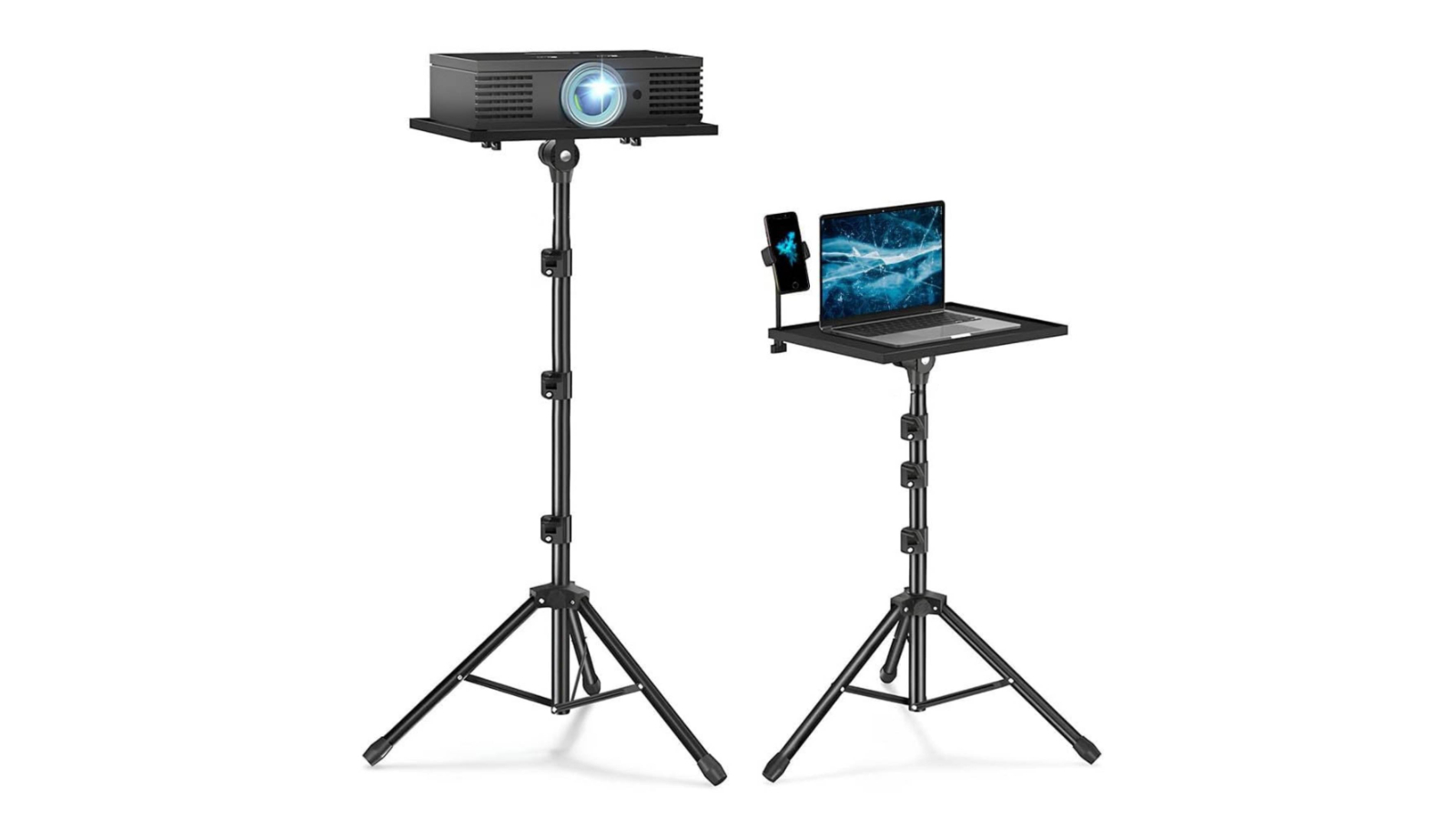 Tooleroo Adjustable Height Laptop Stand with Phone Mount