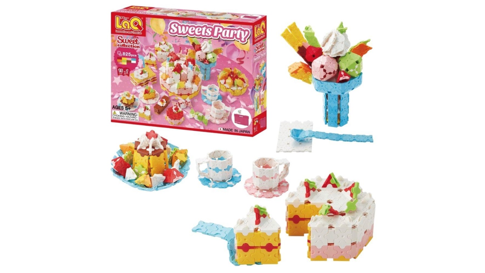 LaQ 825 Piece Sweet Party Collection
