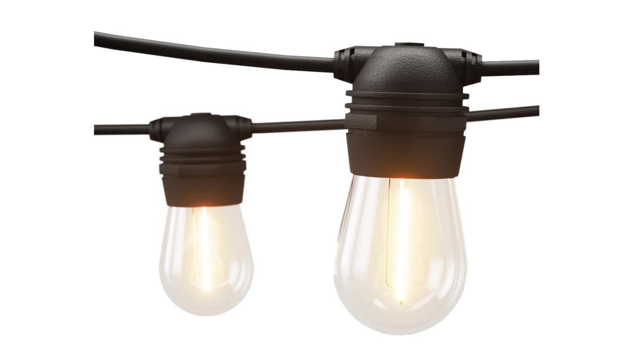 Jingle Jollys Pack of 2 Outdoor Solar Festoon String Light - 17metre