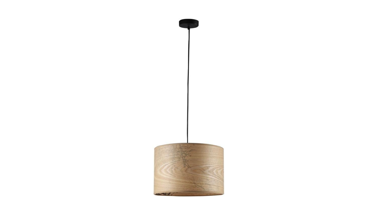 Luminea Lara Wood Veneer Pendant Lamp Light - Natural