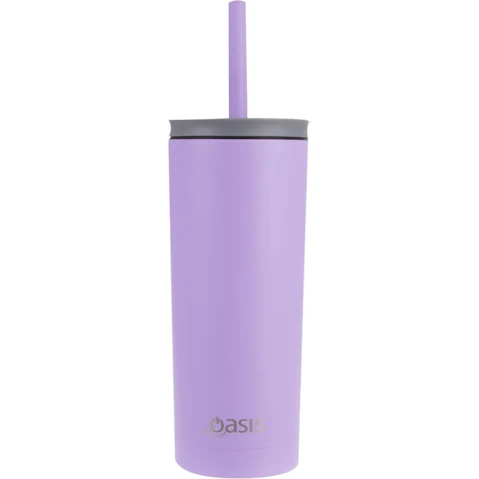 Oasis Super Sipper 600ml Stainless Steel Insulated Tumbler - Lavender