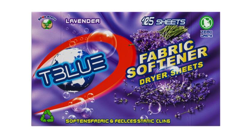 TBLUE 105 Fabric Softener Dryer Sheet - Lavender