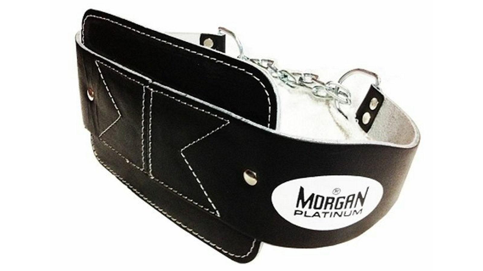 Morgan Sports Platinum Leather Dipping Weight Belt