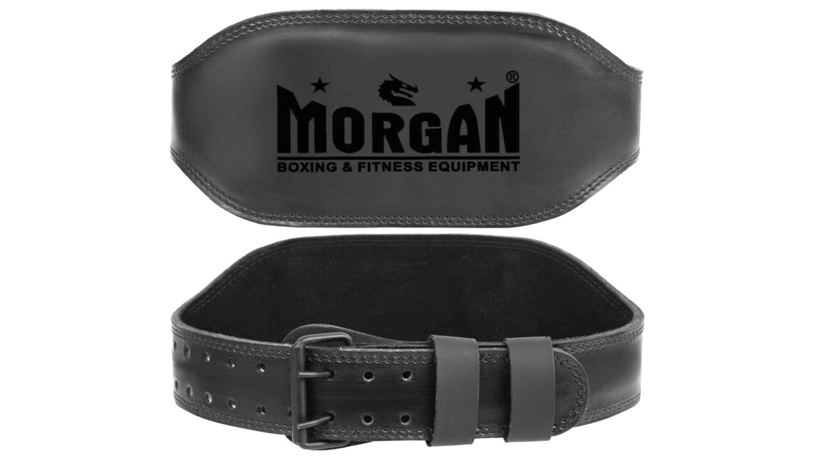 Morgan Sports 6inch B2 Bomber Leather Weight Lifting Belt - Large