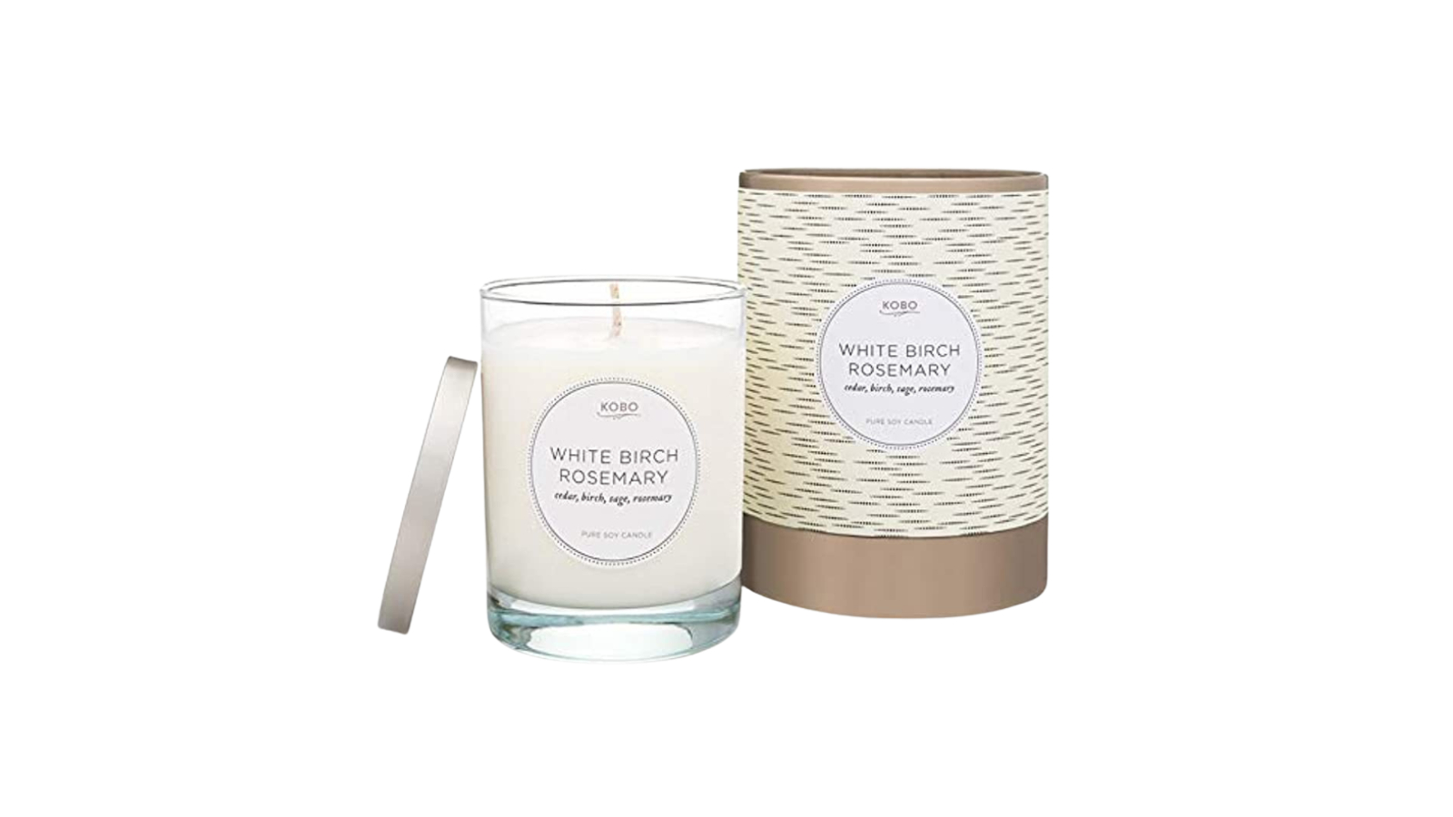White Birch Rosemary by Kobo 312g Pure Soy Candle