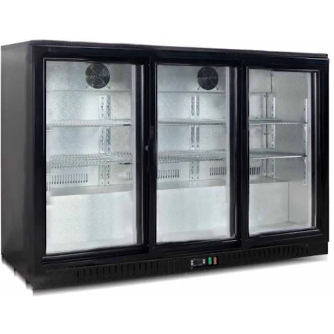LCE LC330S Under Bench 3-Sliding Door Bar Cooler