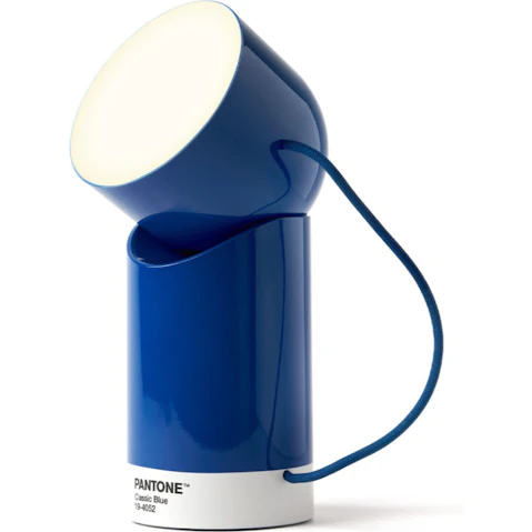 Lexon Pantone Orbe Portable LED Lamp with Moving Head - Classic Blue