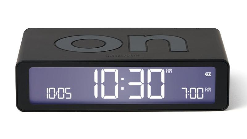 Lexon Classic Reversible Alarm Clock - Black
