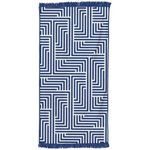 Lazy Dayz Rectangular Beach Towel with Tassel