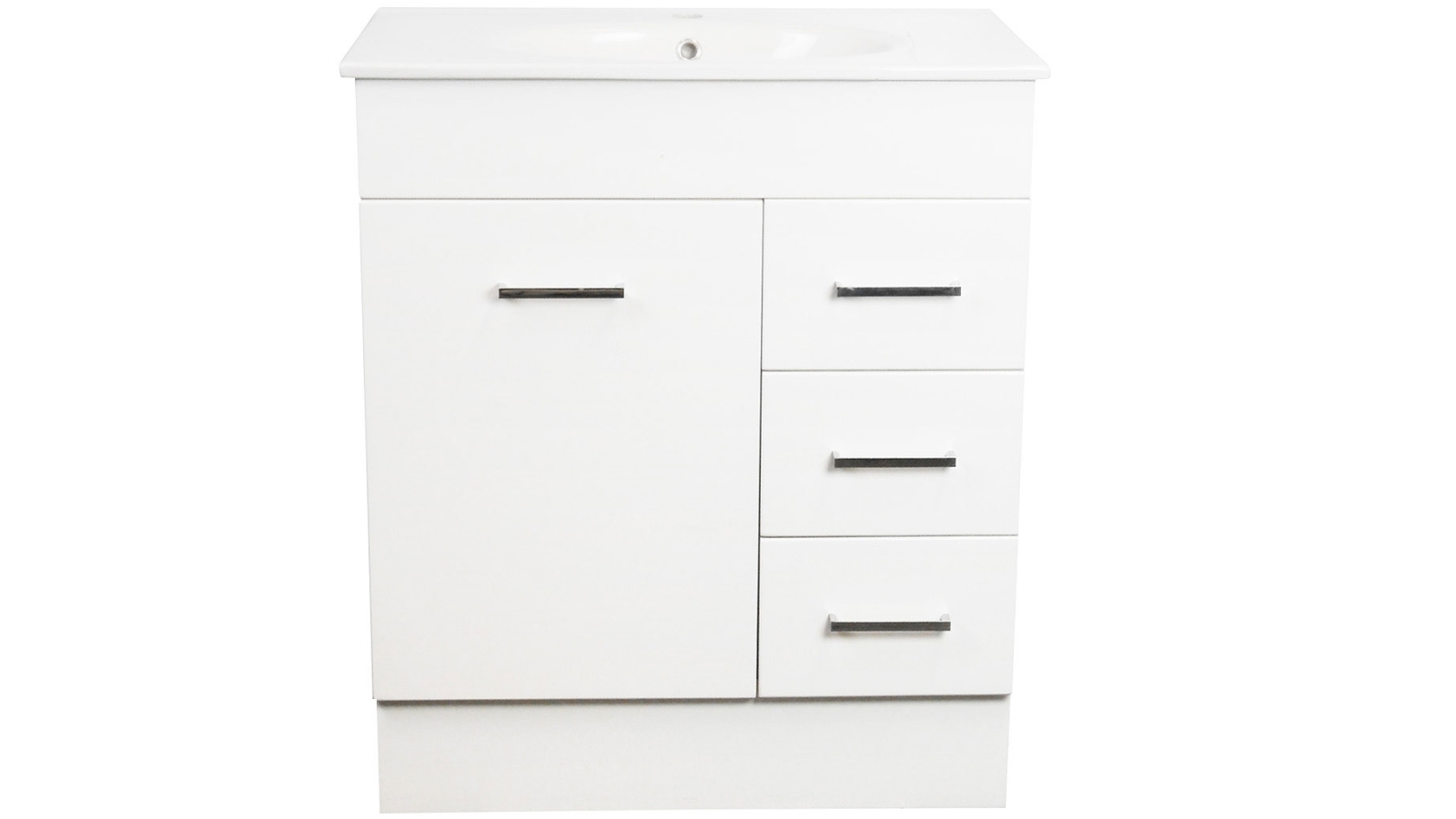 Ledin Orion 750mm Ceramic Top Right Hand Drawers Vanity Harvey Norman