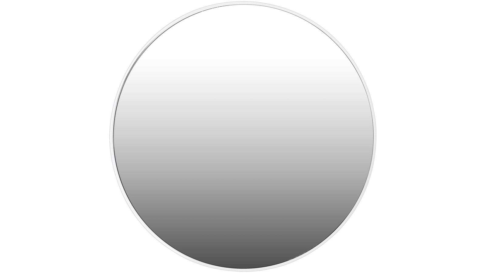 Ledin Mirage Round 700mm White Framed Mirror Harvey Norman