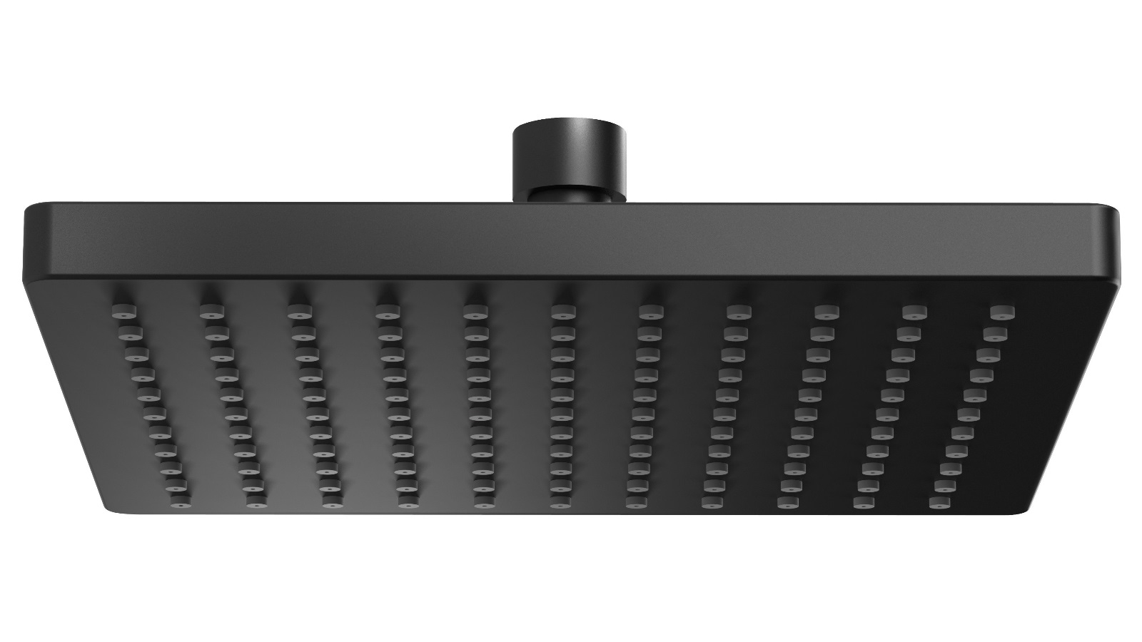 Phoenix Lexi 200mm Square Shower Rose - Matte Black