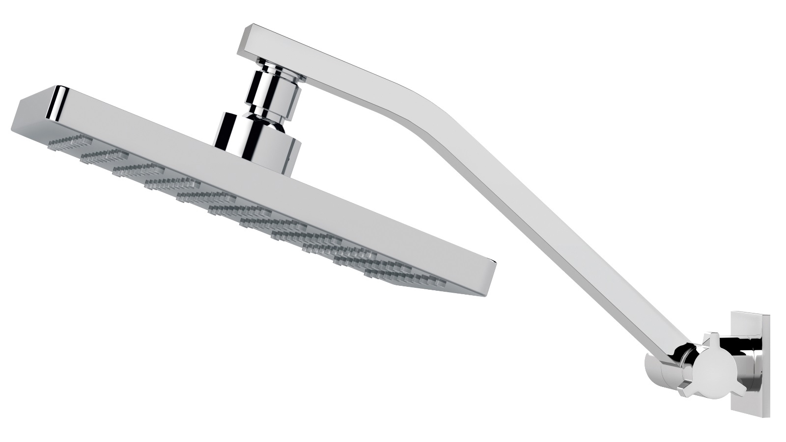 Phoenix Lexi Universal Arm & Square Rose Shower Head - Chrome