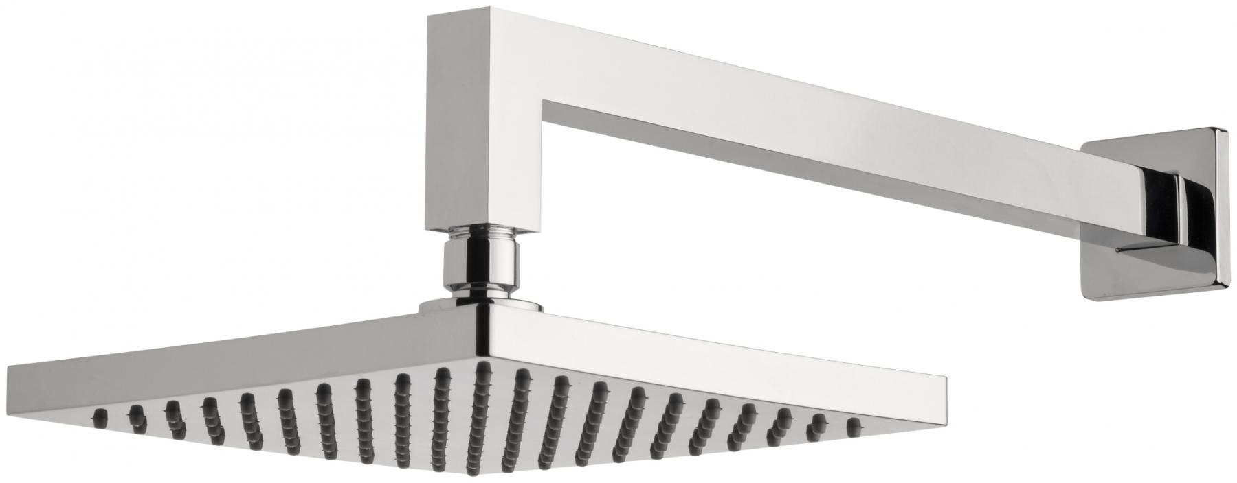 Phoenix 400mm Lexi Shower Arm with 200mm Square Rose - Chrome