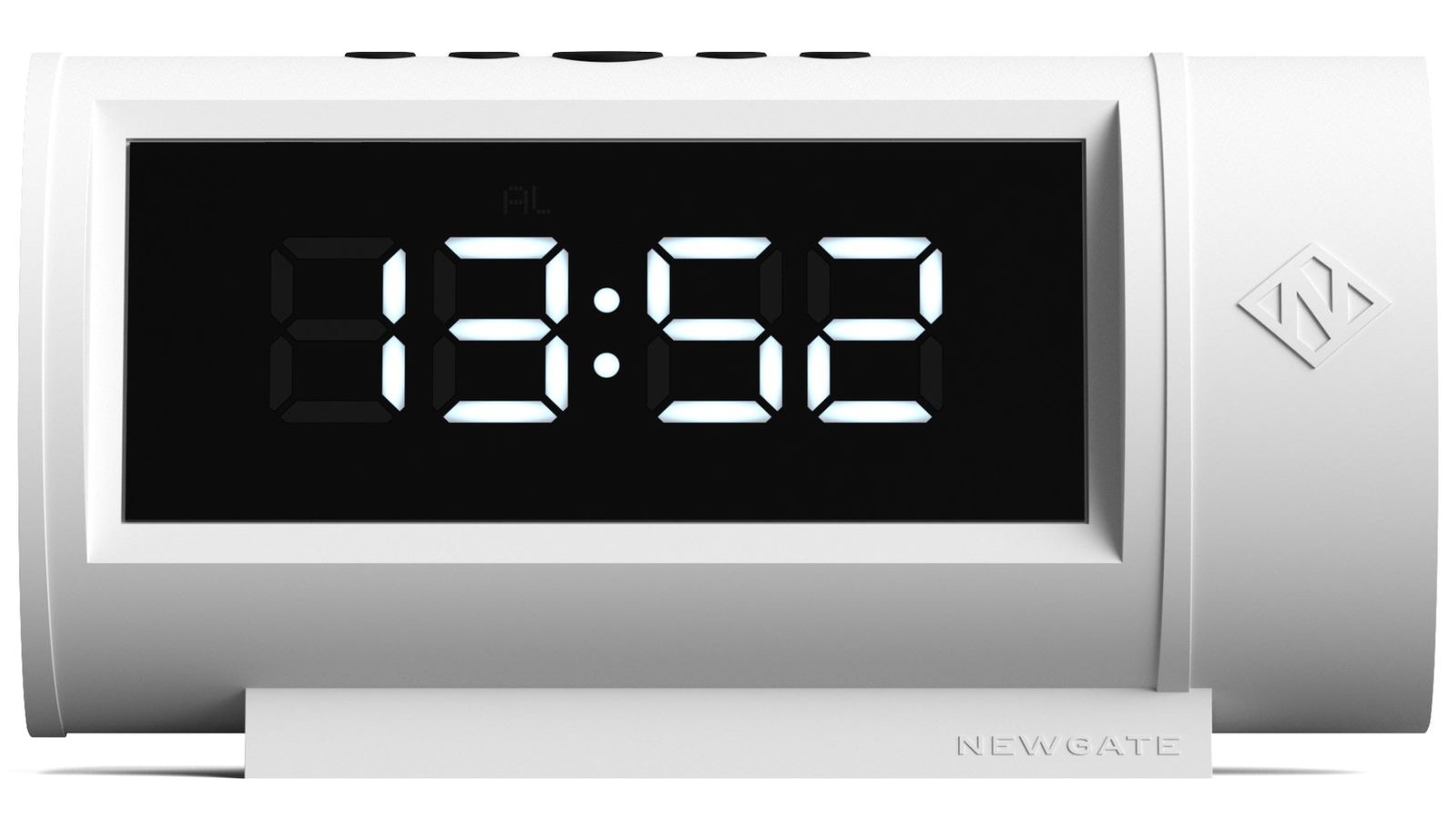 Newgate Pil Led Alarm Clock White Harvey Norman
