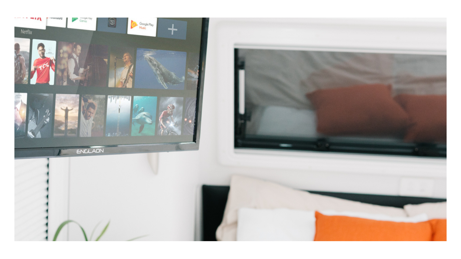 Englaon 24inch Full HD 12V Smart LED Android TV with Builtin DVD Player Harvey Norman