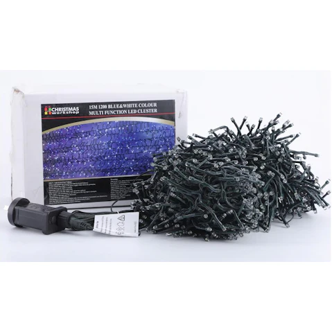 HIisen 1200 LED Cluster Fairy Light for Christmas Decoration
