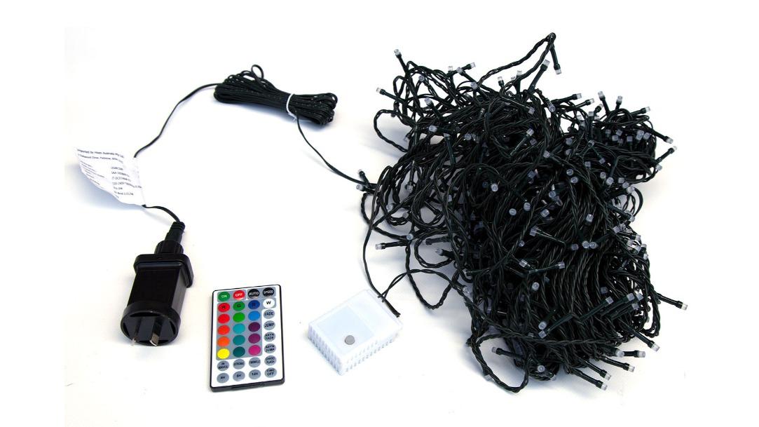 Hisen 5000cm 500 LED Dynamic Color Changing Fairy Light with Remote Control
