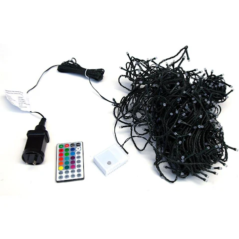Hisen 5000cm 500 LED Dynamic Color Changing Fairy Light with Remote Control