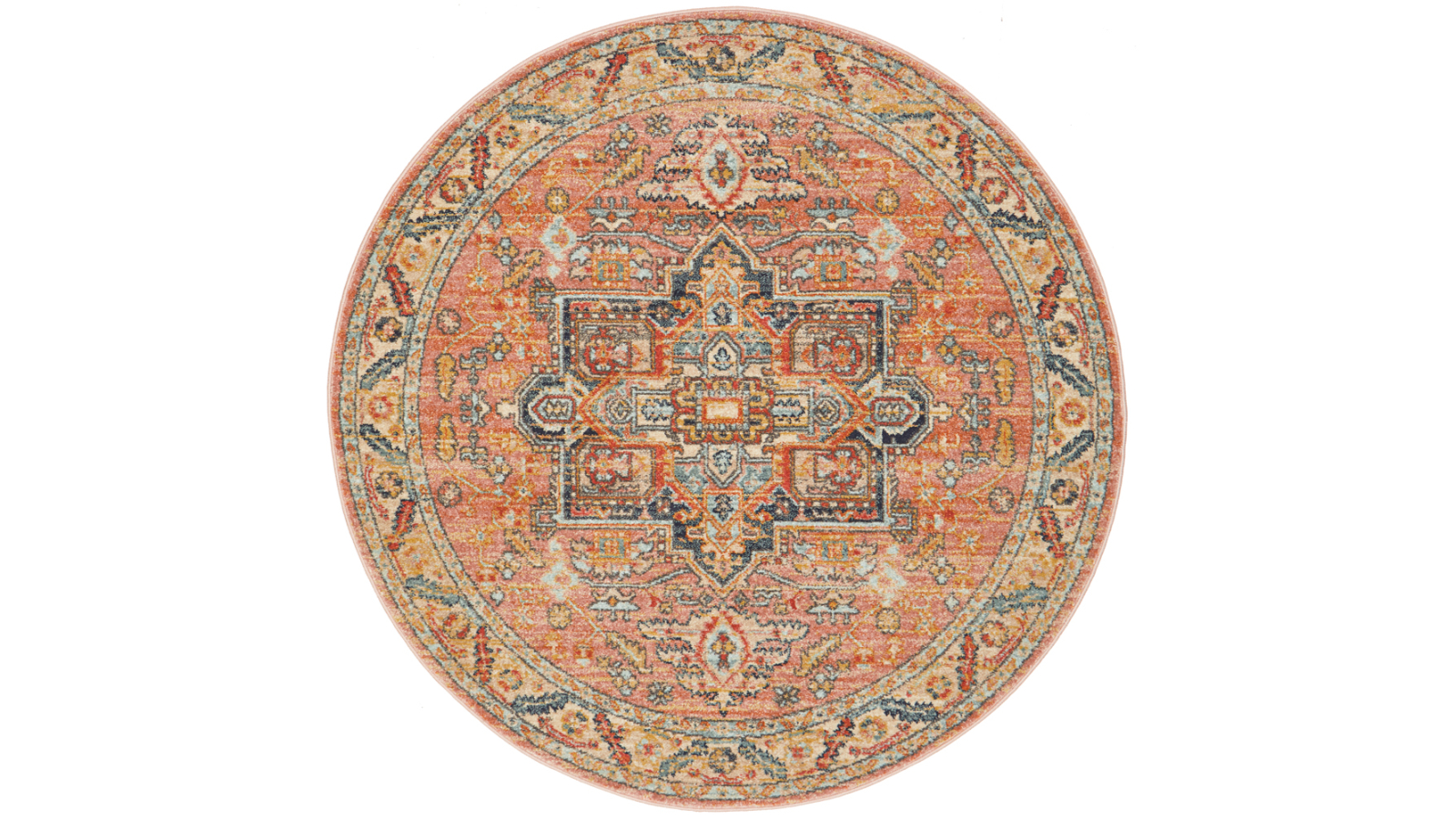 The Weave Studio Legara 850 Salmon Round Rug