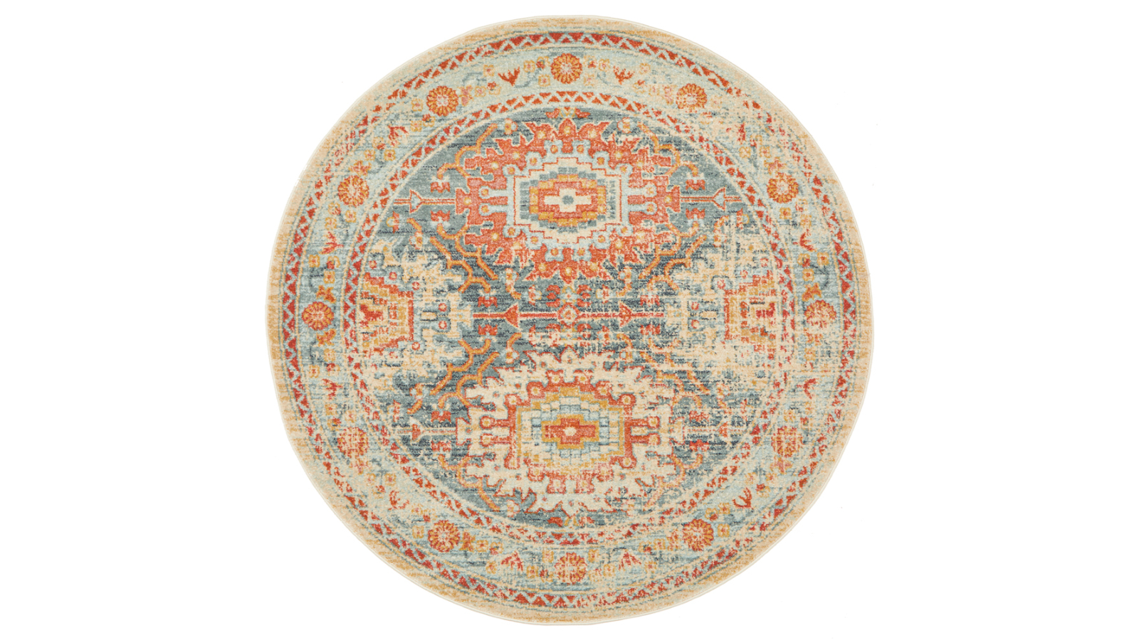 The Weave Studio Legara 853 Blue Round Rug