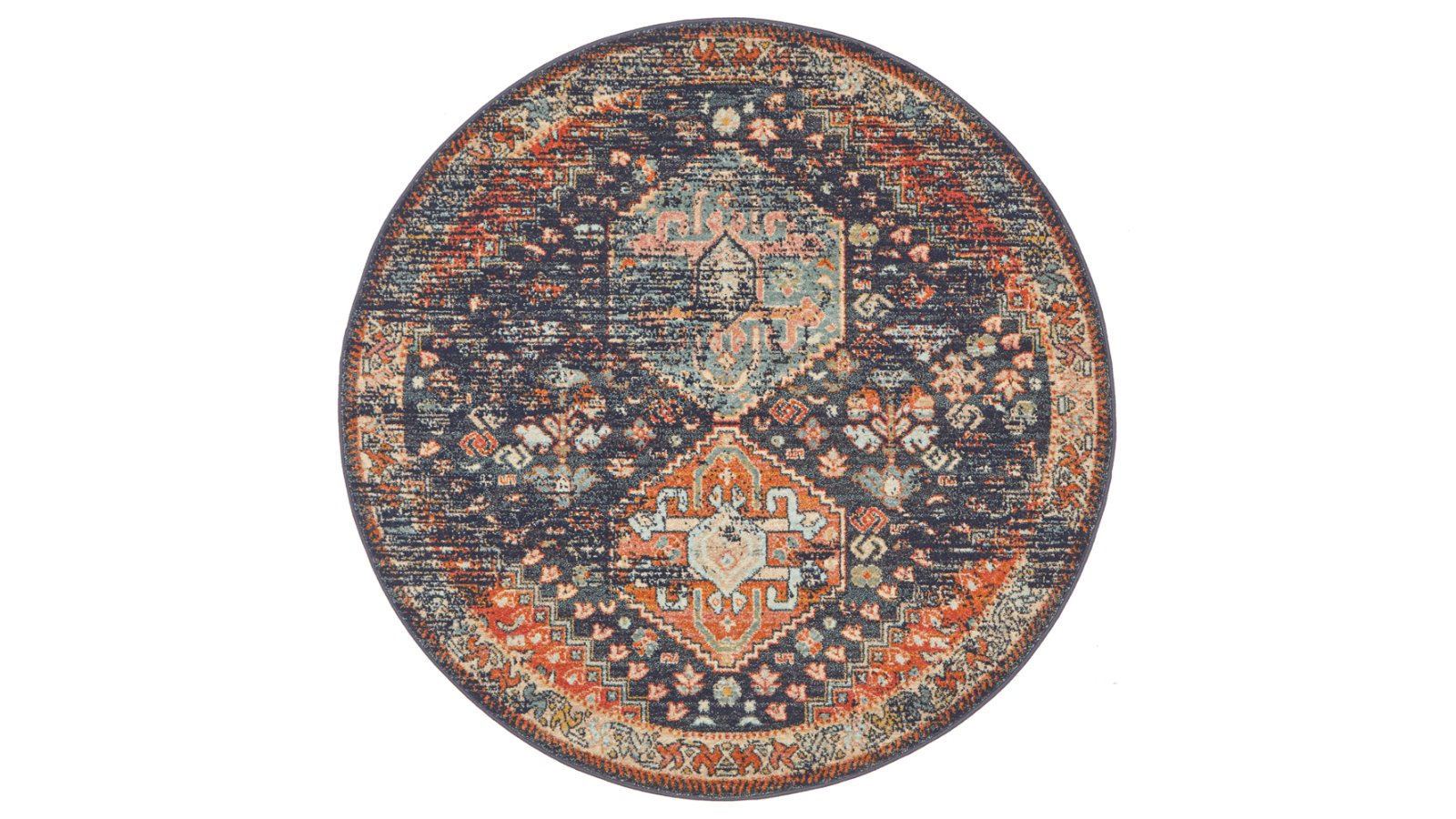 The Weave Studio Legara 854 Navy Round Rug