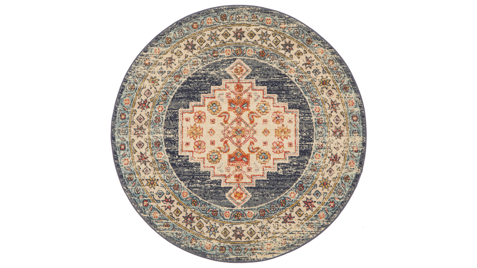 The Weave Studio Legara 855 Ecru Round Rug