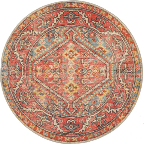 The Weave Studio Legara 856 Crimson Round Rug